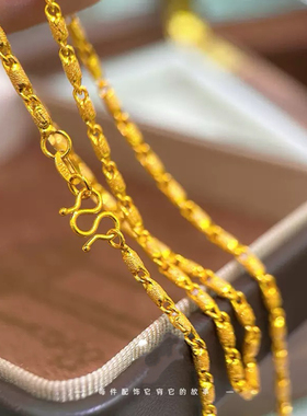 新款精品竹节项链