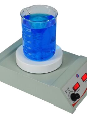鸿富华HSHS-127R数显磁力搅拌器5寸圆盘控温磁力搅拌器
