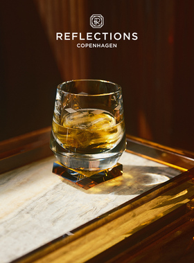 Reflections Copenhagen反射哥本哈根置物装饰北欧六棱水晶托盘