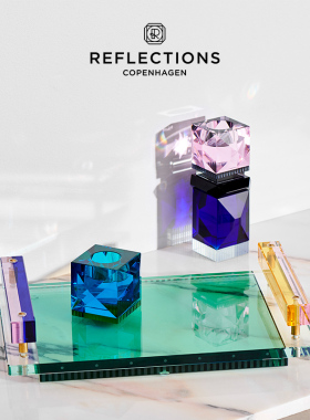 丹麦Reflections Copenhagen反射哥本哈根Panama托盘乔迁礼物水晶
