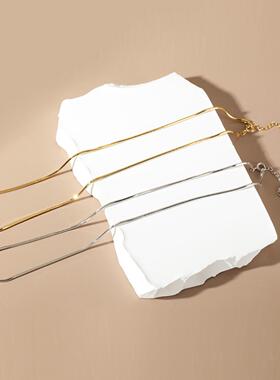 S925纯银意大利八角蛇骨链｜小众