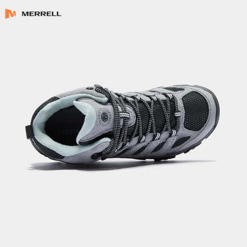 MERRELL迈乐MOAB 3 MID WP钛银灰女中帮防泼水户外徒步爬山登山鞋 - 图1