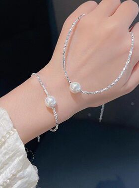 锁骨纯银女轻奢链设计感碎银百搭