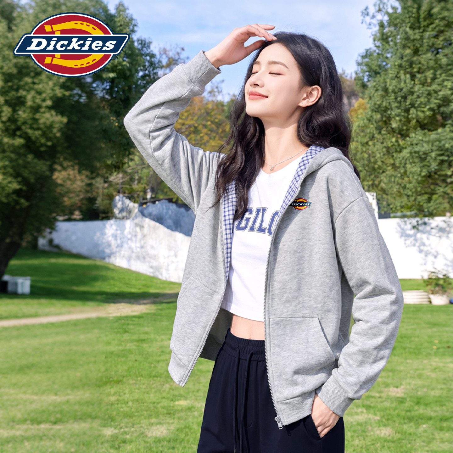 Dickies秋款连帽开衫外套