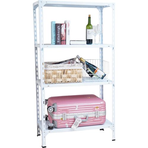 家用带轮可移动货架仓储角钢展示架阳台储物置物架多层活动铁架子 - 图1