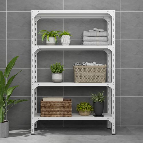 家用带轮可移动货架仓储角钢展示架阳台储物置物架多层活动铁架子 - 图2