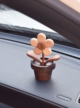 山舍有钱花 可爱治愈桌面摆件 车载 送朋友闺蜜小礼物