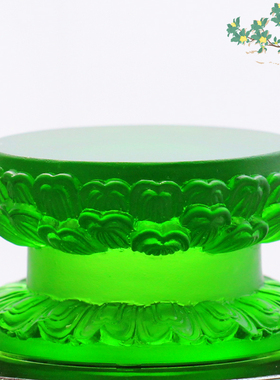 观音财神弥勒佛像琉璃供奉台双层莲花底座加高圆形客厅家用莲花座