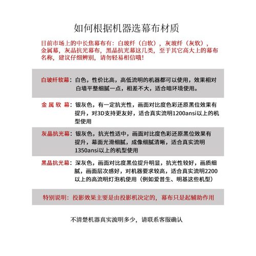 高清抗光画框幕布家用投影仪100寸120寸133寸150寸壁挂幕窄边框 - 图0