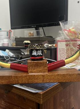 龙舟船摆件赛工艺礼品摆饰居家办公室客厅公司摆设乔迁开业实木比