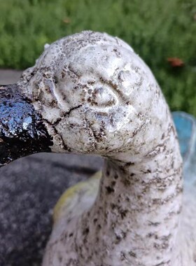 美式乡村粗陶鸭子庭院花园动物园艺造景摆设杂货户外摆件装饰品