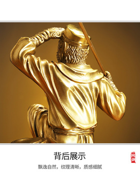 开运纯铜猴子摆件齐天大圣踏云孙悟空斗战胜佛神像家居装饰工艺品
