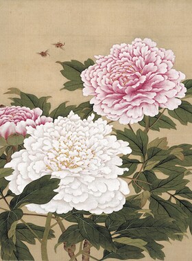 余稚花鸟字画名画复制品斗方形书画宣纸画心未装裱国画古画工笔画