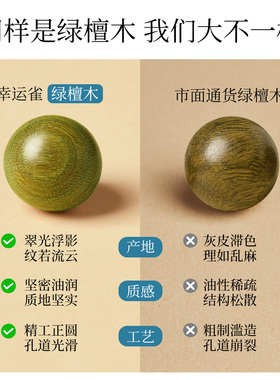 【沉水老料高油高密】绿檀木散珠