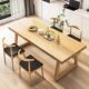 Solid wood large desk Nordic simple double study table home desk living room long table workbench computer desk