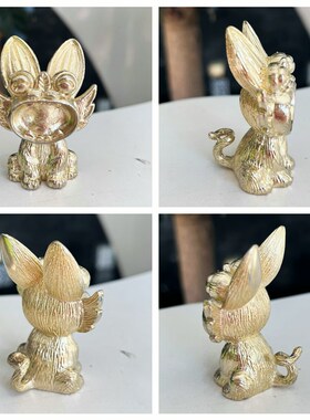 纯铜瓦猫云南手工紫铜黄铜猫香插摆件猫创意礼品开业小摆件卧式