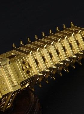 瑞象 黄铜文昌塔13层十三层铜文昌笔摆件七层9层九层书房书桌装饰