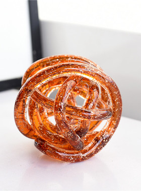 每周一三五10点上新/北欧风格彩色玻璃麻团摆件家居桌面装饰H3-5