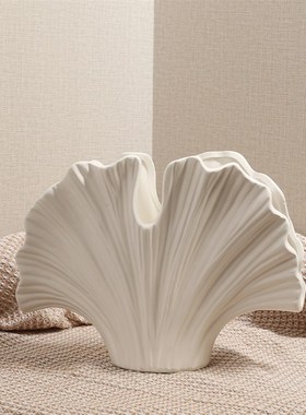 抽象银杏叶陶瓷摆件摆件客厅室内软装桌面高级感工艺品家居饰品