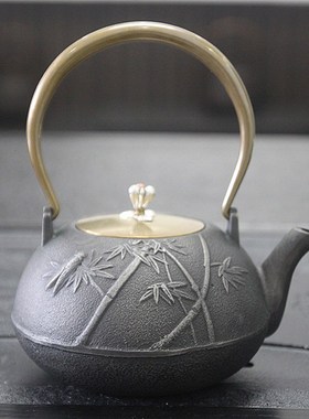 铁壶茶壶新中式复古风酒柜餐边柜摆件酒店茶楼家居软装室内装饰品