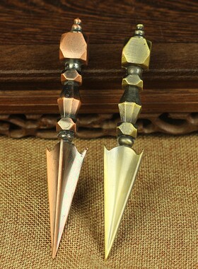 密宗修行法器 尼泊尔手刚杵普巴杵金刚橛法器13.5cm