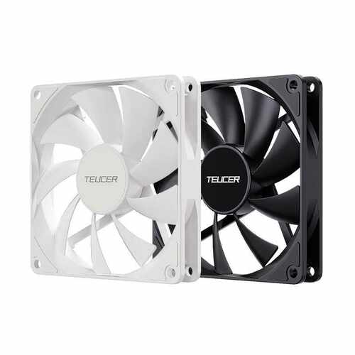 TEUCER 9015薄扇台式电脑机箱9cm风扇黑色9015温控CPU散热器 - 图3