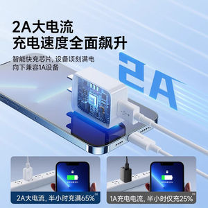 倍思5v1a2a充电器头usb插头适用苹果16Pro快充手机通用安卓华为多孔双口ipad蓝牙耳机台灯风扇数据线正品套装
