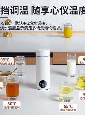 便携式电热杯便携旅行烧水壶恒温迷你小型加热水壶烧水杯单人用