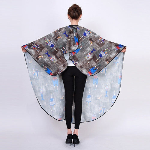 新个性美发围布高档发廊专用理发店专业剪头发围布围裙加大不粘发 - 图2