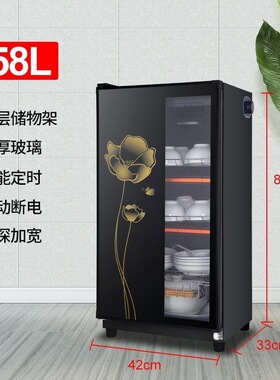 消毒碗柜家用商用小型迷你厨房立式大容量饭店餐具消毒柜碗筷单门