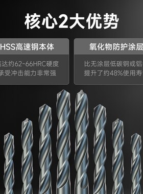 天工锥柄麻花钻头6542高速钢不锈钢专用加长锥钻特长莫氏锥钻