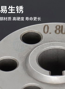 手持激光焊送丝轮送丝机配件U型焊铝专用V型六孔超强麒麟嘉强