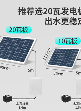 太阳能鱼池鱼缸庭院不用电流水器摆件自循环水泵无电不插电水循环