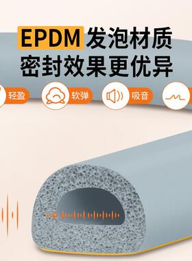 米乐奇门框边框条包边自粘房间窗边防风隔音防盗门入户门防撞神器