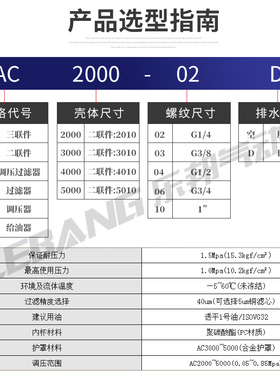 AR2000-02压缩空气调压阀气动减压AR4000-04 AR3000-03 AR5000-10