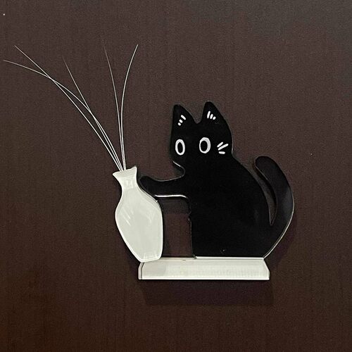 猫咪胡须收纳盒小猫毛发收藏瓶纪念猫须胡子收集器冰箱贴宠物用品 - 图3
