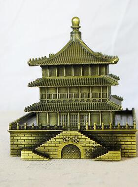 西安地标建筑钟楼模型工艺礼品摆饰中式古建筑创意旅游纪念礼品装