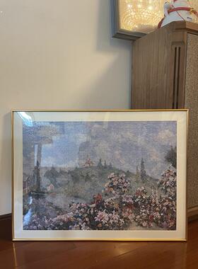 恶搞名画拼图专用相框浮裱框实木拼图框1000片50*70画框简约现代