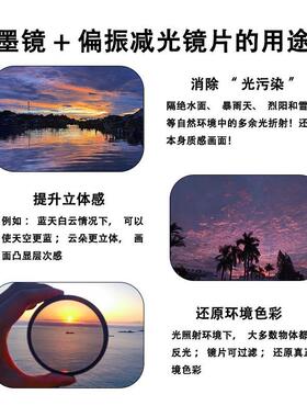 ND滤镜眼镜墨镜太阳镜偏光可调试防紫外线开车日夜两用钓鱼专用