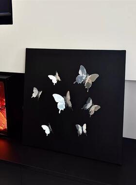 【新家的100个快递】客厅装饰画沙发背景墙diy蝴蝶挂画玄关卧室