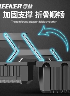 绿林工具箱收纳盒家用多功能五金工业级升级加厚电工三层折叠车载