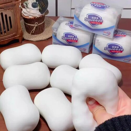 仿真肥皂手作球软squishy成品捏捏乐慢回弹解压玩具湿软吸手指toy - 图2