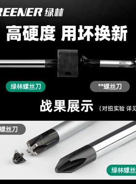 绿林大师螺丝刀梅花平口超硬强磁十字一字螺丝刀套装家用起子改锥
