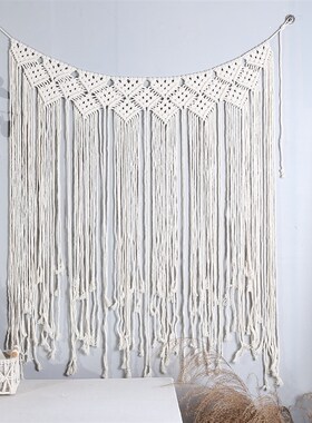 手工编织波西米亚风格挂毯 SJ7089系列 米色家居婚庆装饰壁挂 海