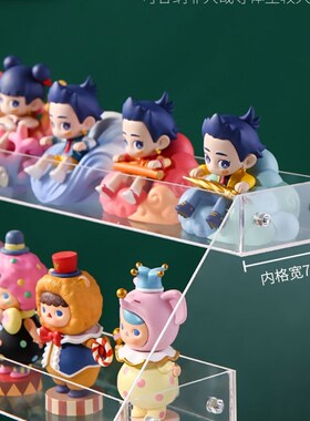 亚克力盲盒收纳展示架大娃独角兽若来海贼王密林古堡手办展示柜子