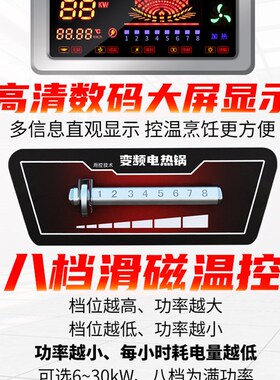 电灶台商用电炒炉炉灶电锅电炒锅电热锅大锅灶电锅商用锅大型电灶