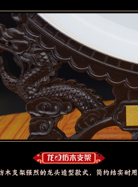 办公室桌面摆件唐山骨瓷盘子中国特色礼品送老外客厅装饰出国礼物