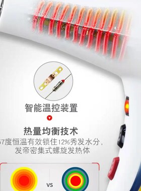 发帝A8吹风机专业理髲店发廊专用大功率恒温变频吹风机静音吹风机