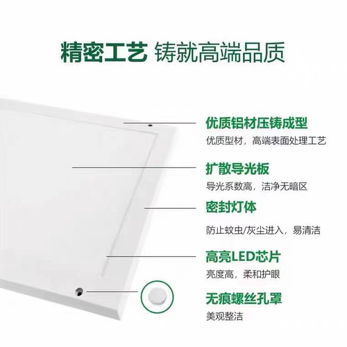 三雄森派300x1200led洁净灯净化灯30x90无尘车间食品厂明装吸顶灯 - 图2
