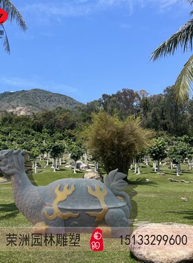 石雕龙龟驮碑青石龙龟寺庙仿古大理石功德碑汉白玉简介刻字定制